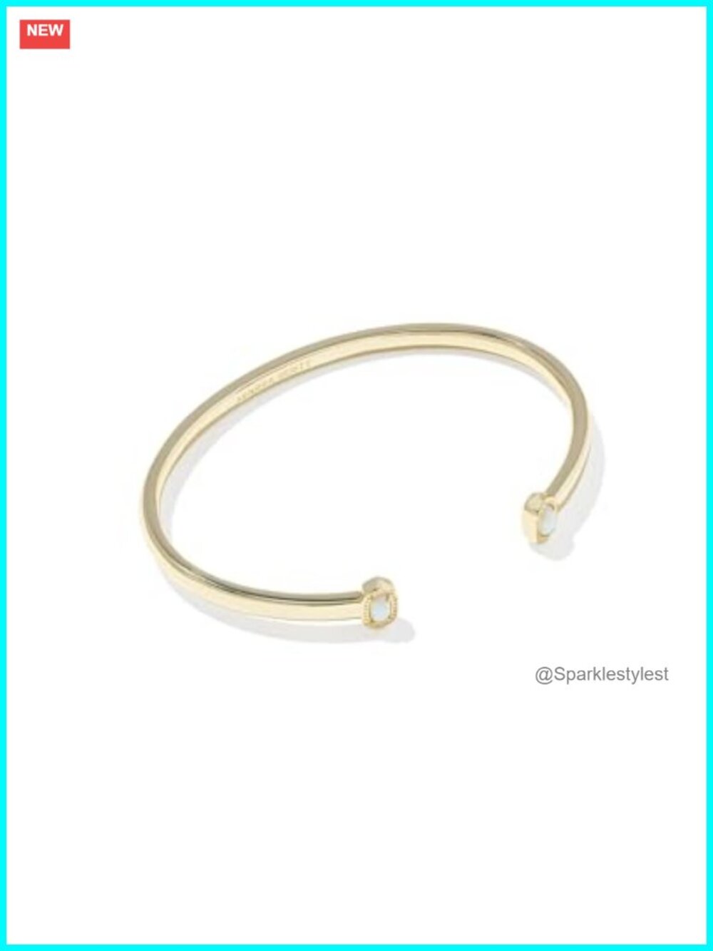 Kendra Scott Mini Elton Cuff Bracelet Women's Fashion Jewelry Gold Plated